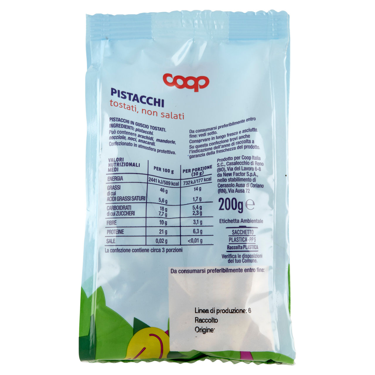 Pistacchi tostati non salati 200 gr - Immagine 31
