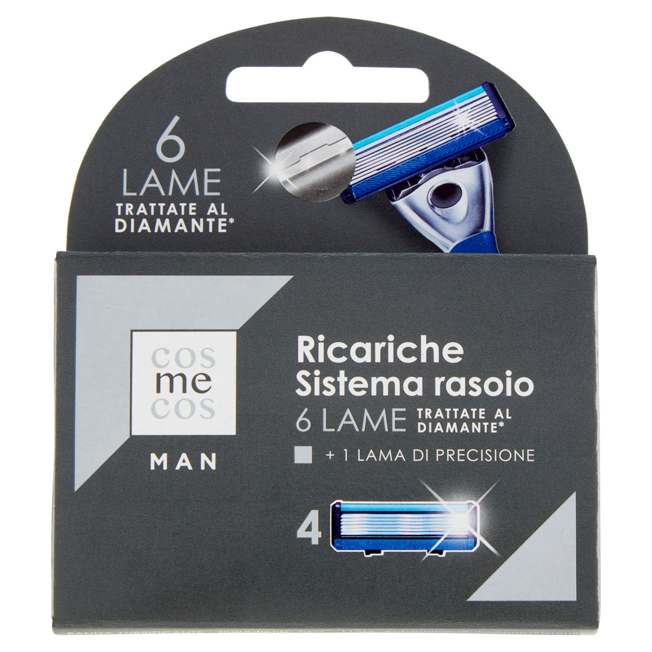 Ricariche sistema sei lame io coop uomo pz 4 - Immagine 01