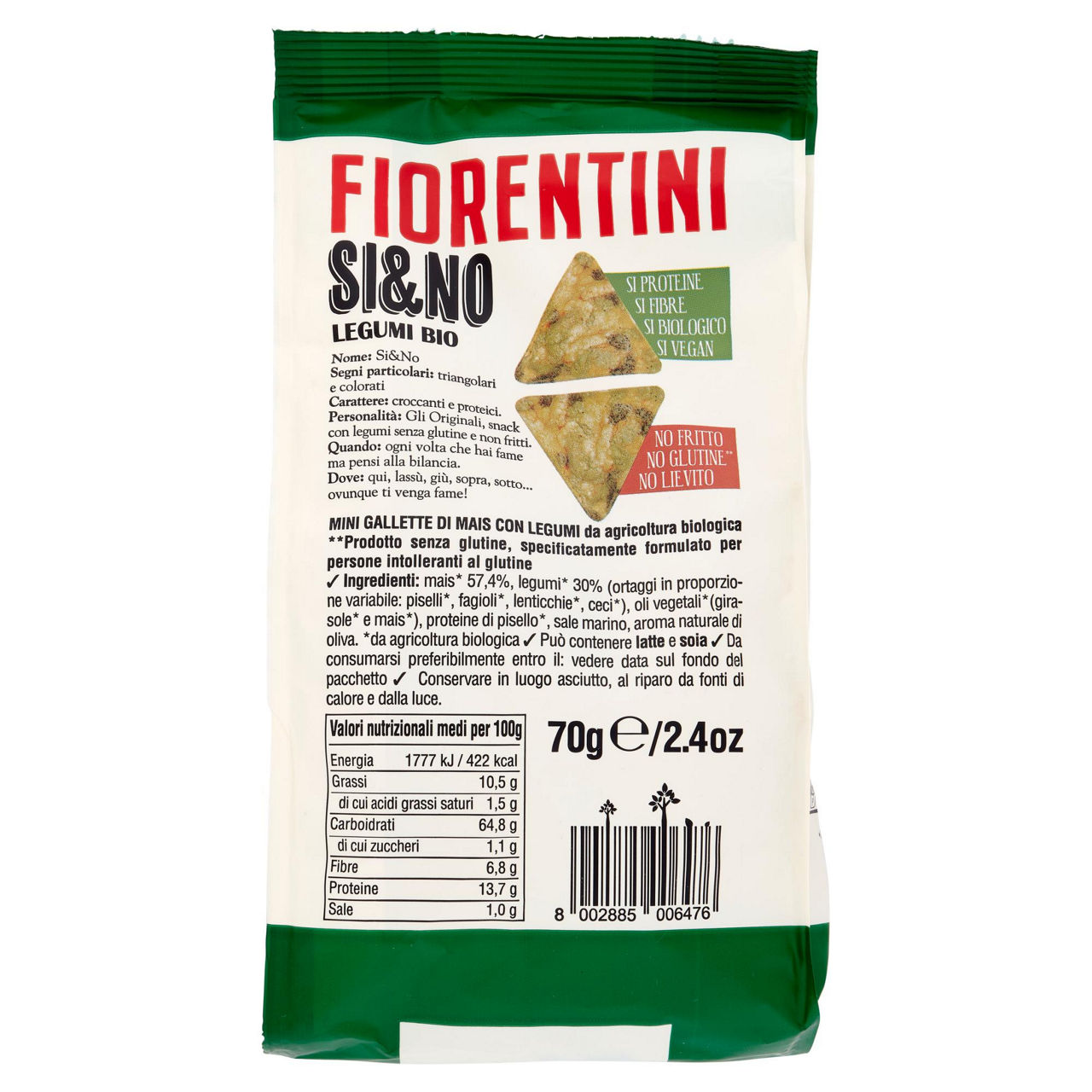 Mini gallette triangolari di legumi bio 70 gr - Immagine 51