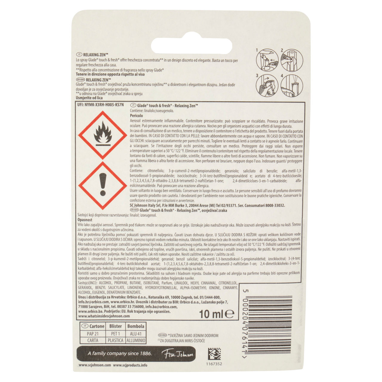 Deodorante per ambienti Touch & Fresh base + ricarica Relaxing Zen 10 ml - Immagine 31