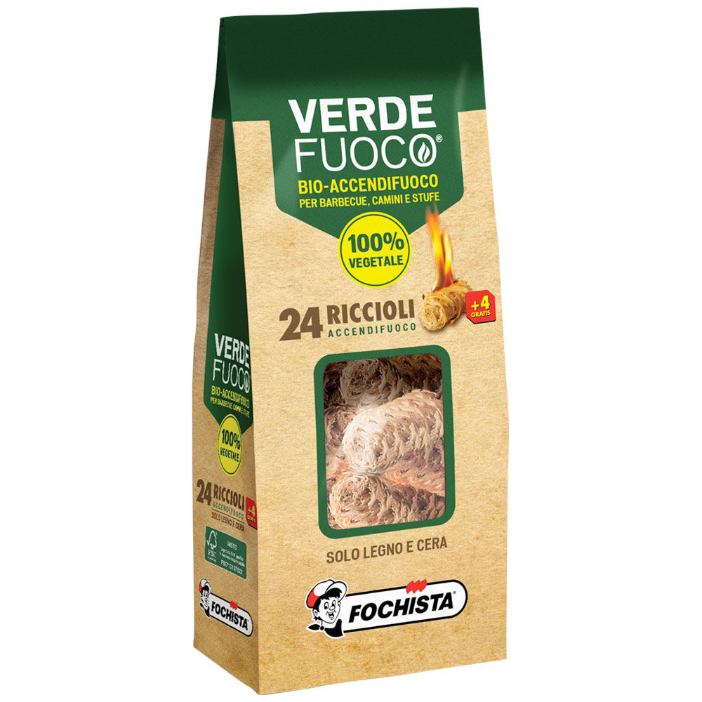 Bio-accendifuoco fsc riccioli 24+4