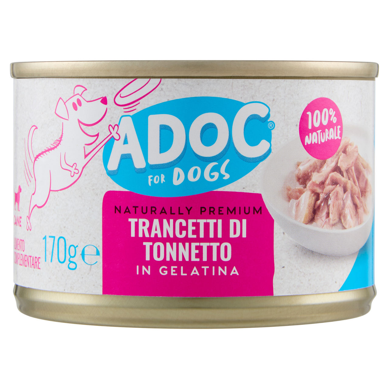 Umido per cani trancetti di tonnetto 170 gr - Immagine 01