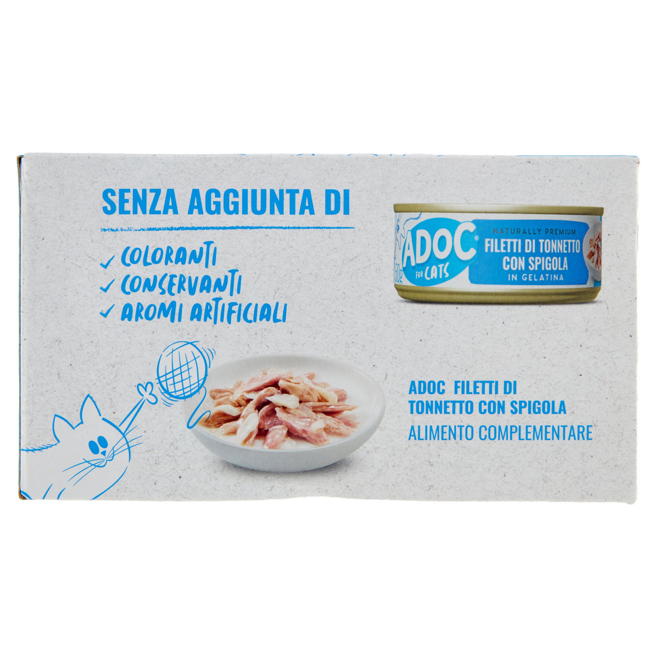Umido per gatti filetti d tonnetto con spigola 6 pz x 50 gr - Immagine 21