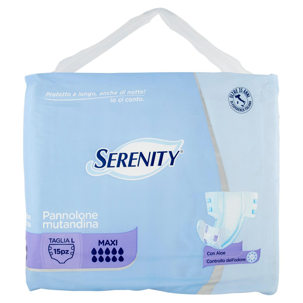 Pannolone serenity mutandina maxi tg l pz.15 - Immagine 01