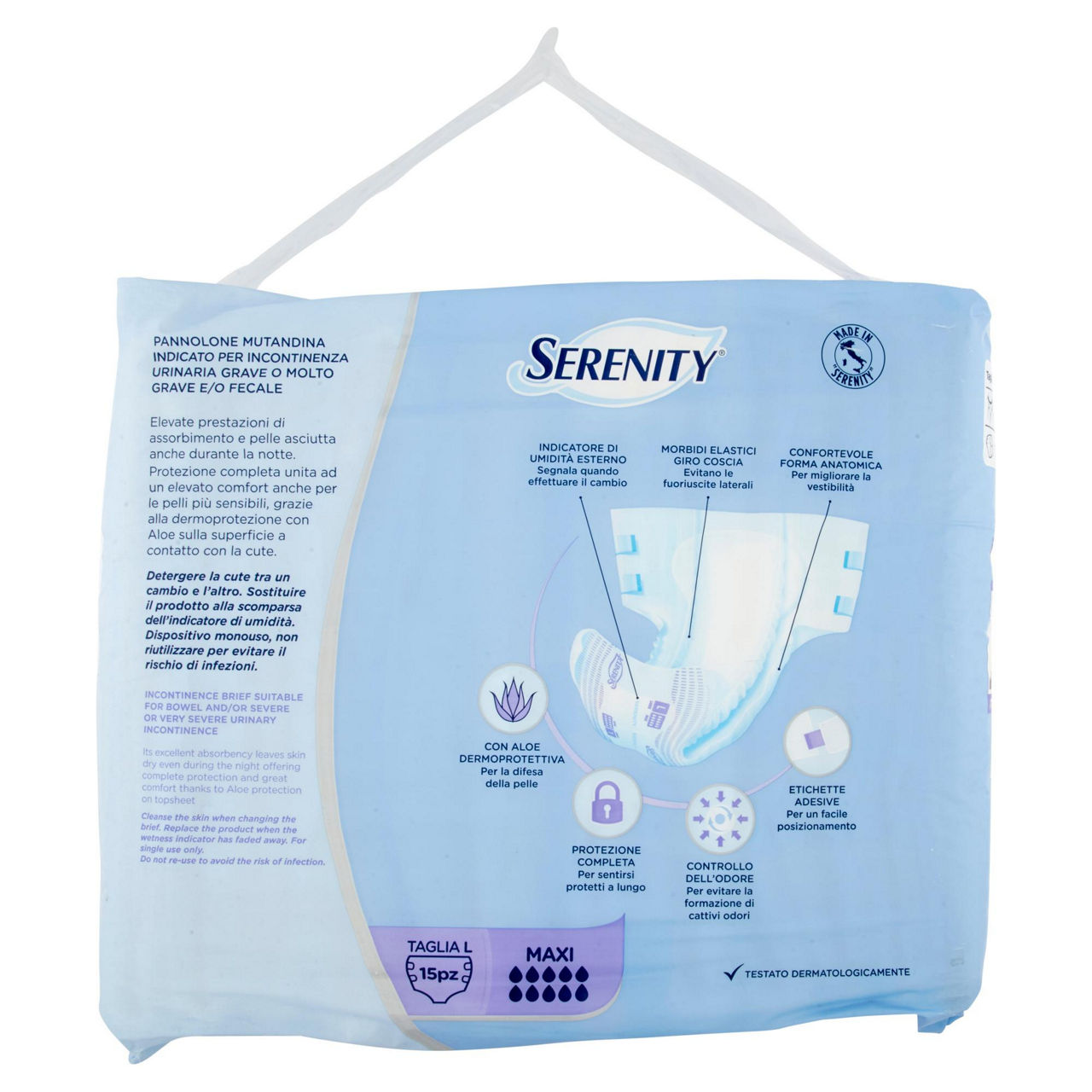 Pannolone serenity mutandina maxi tg l pz.15 - Immagine 11
