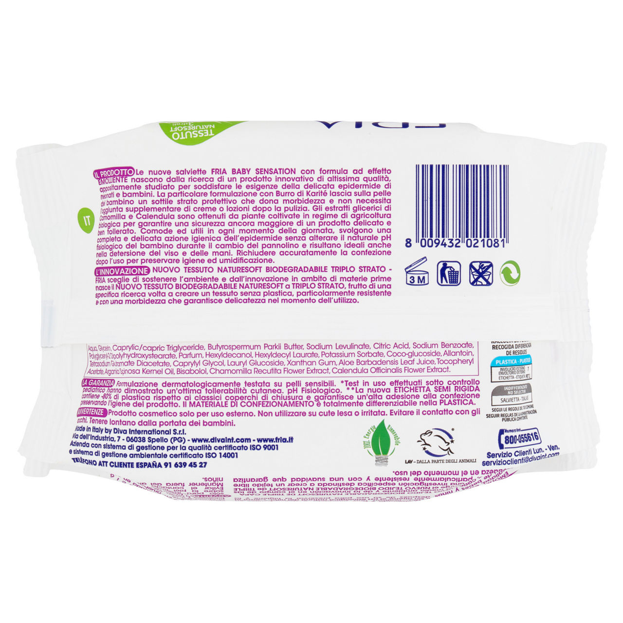 Salviette Baby Sensation con coperchio 20 + 5 pz - Immagine 21