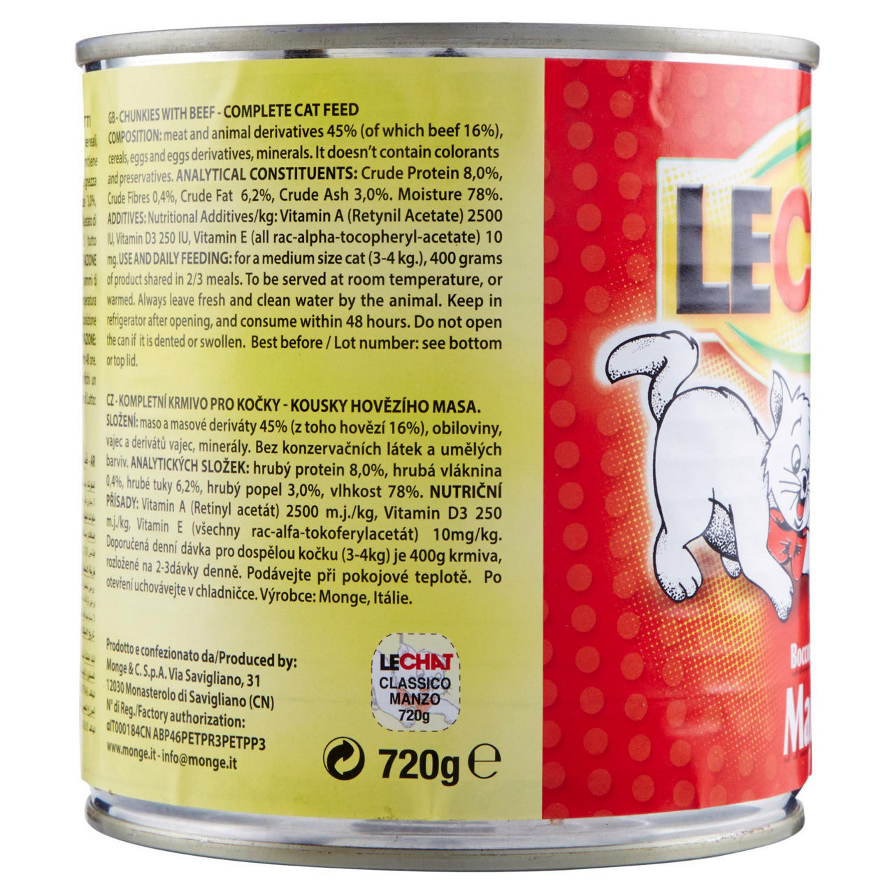 Umido per gatti bocconcini con manzo 720 gr - Immagine 21