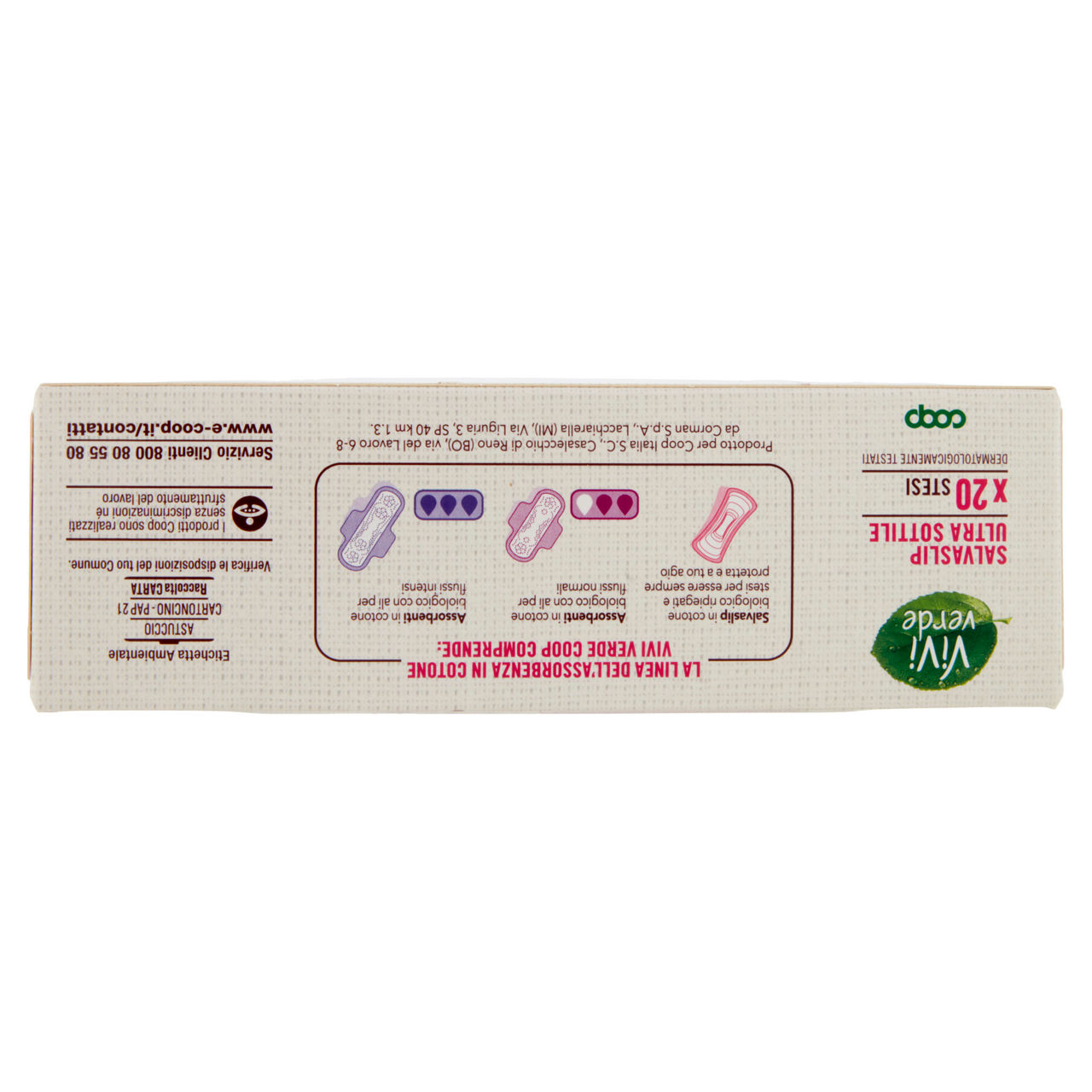 Salvaslip ultra sottili in cotone bio stesi 20 pz - Immagine 21