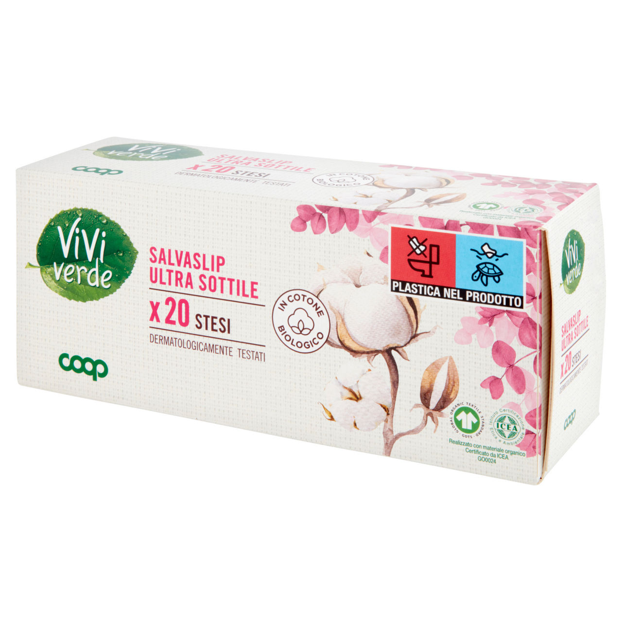 Salvaslip ultra sottili in cotone bio stesi 20 pz - Immagine 61