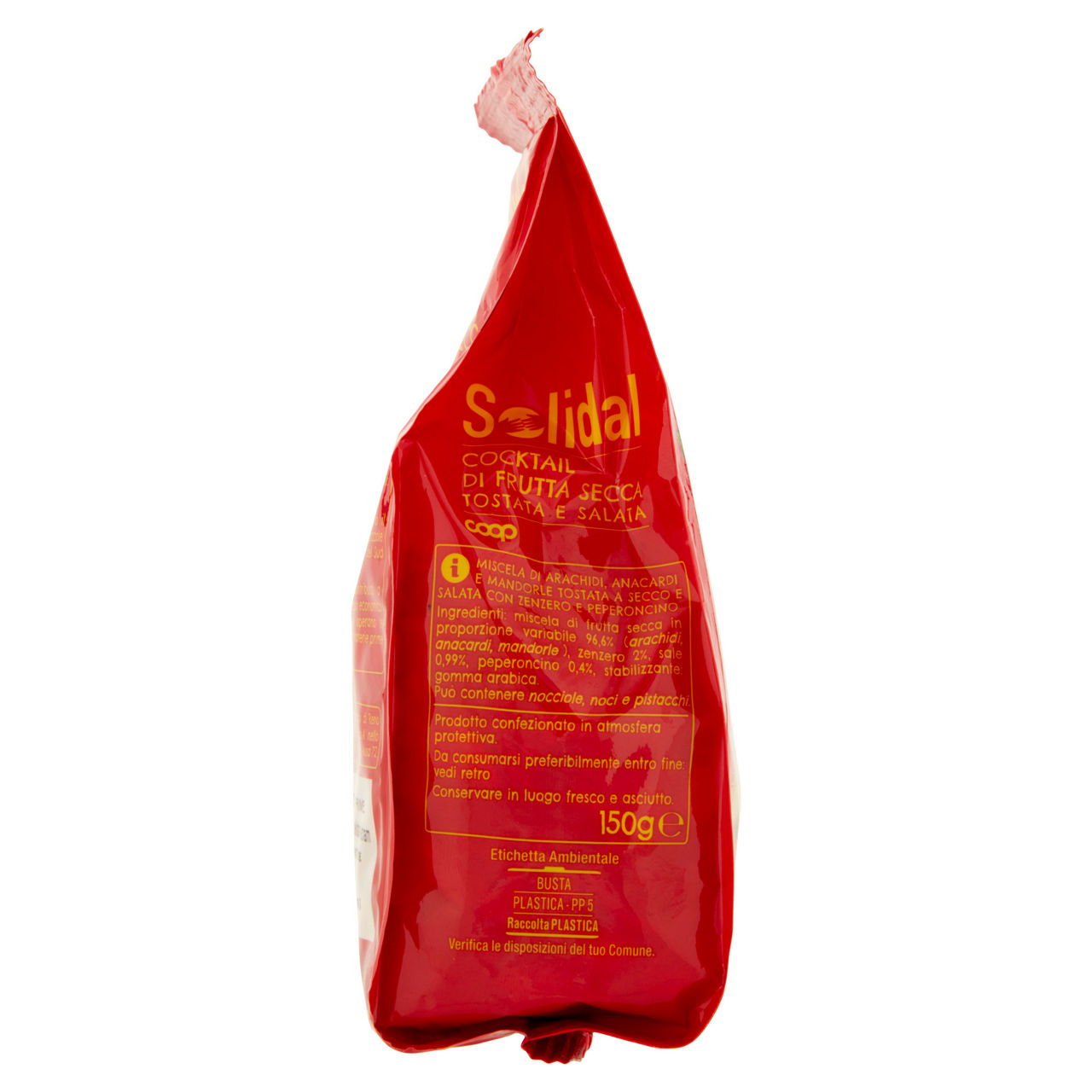Cocktail frutta secca tostato e salato piccante 150 gr - Immagine 41
