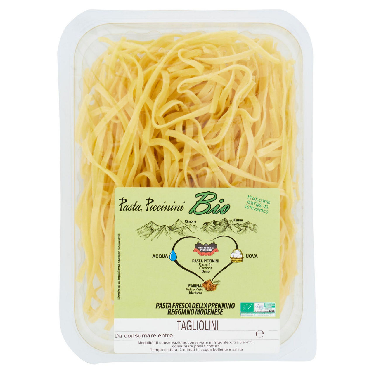 Tagliolini freschi bio 250 gr - Immagine 01