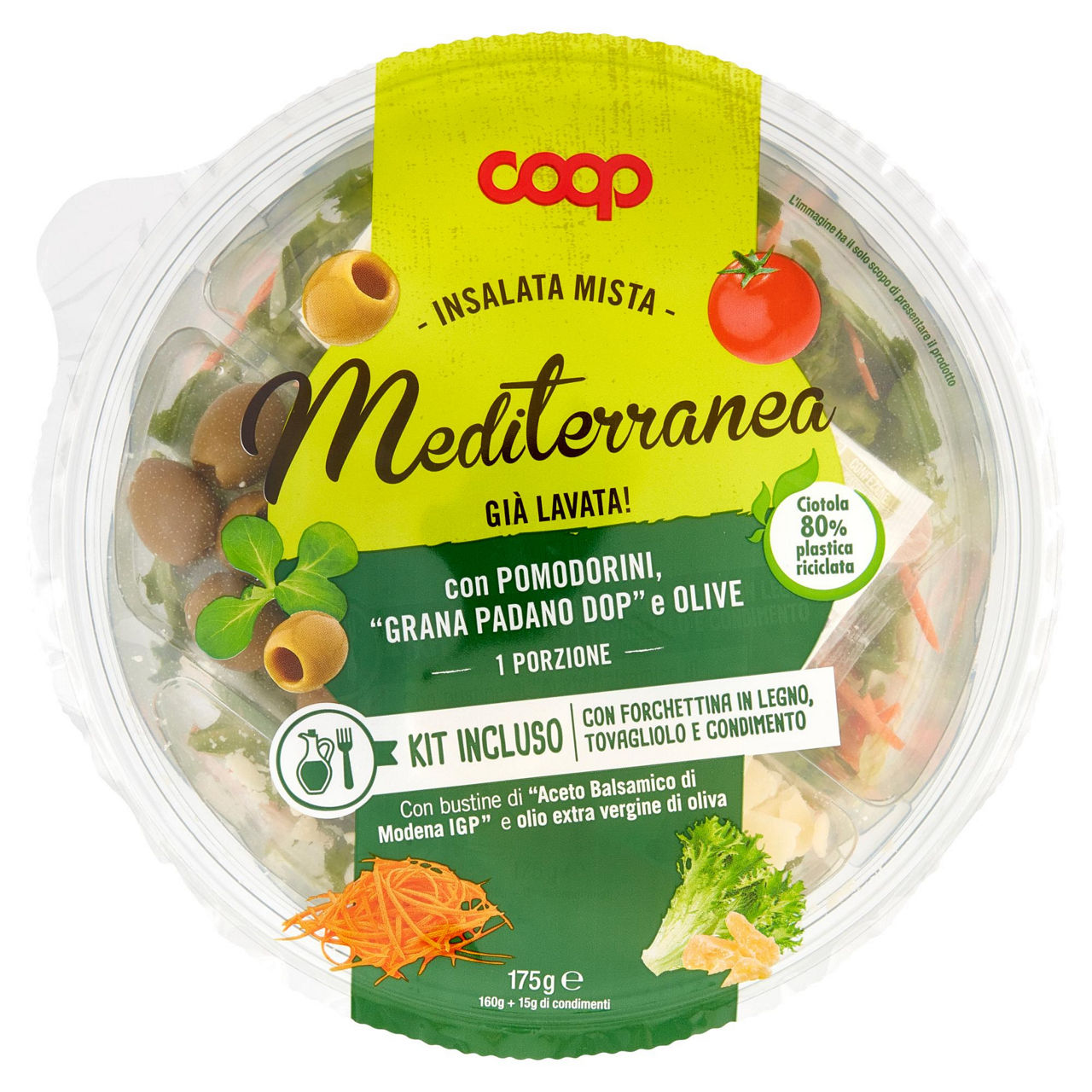 Insalata mista Mediterranea 175 gr
