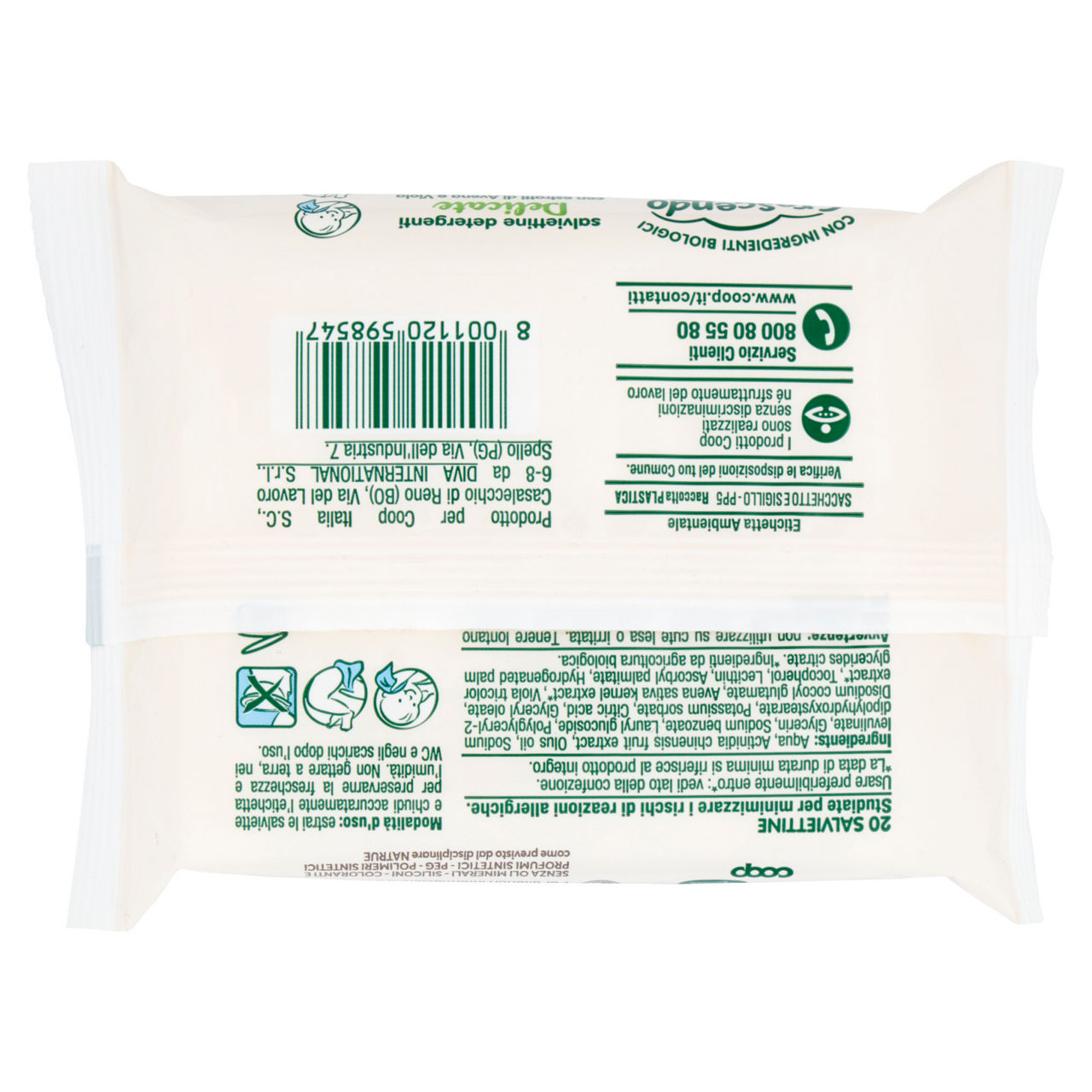 Salviette detergenti coop crescendo natrue delicate bimbo pz 20 - Immagine 51