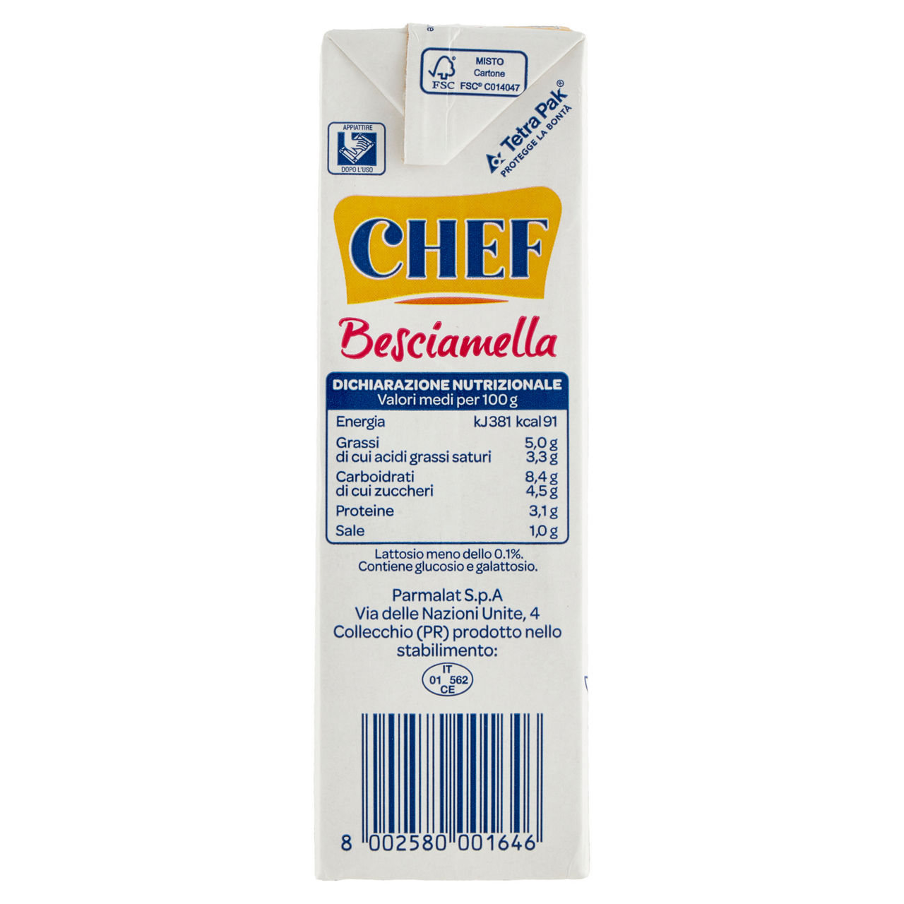 Besciamella senza lattosio 500 ml - Immagine 31