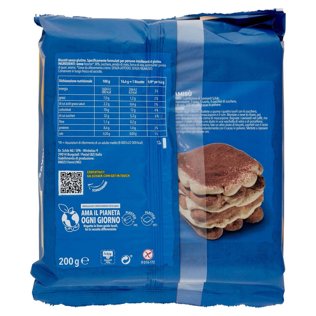 Biscotti Savoiardi senza glutine 200 gr - Immagine 31
