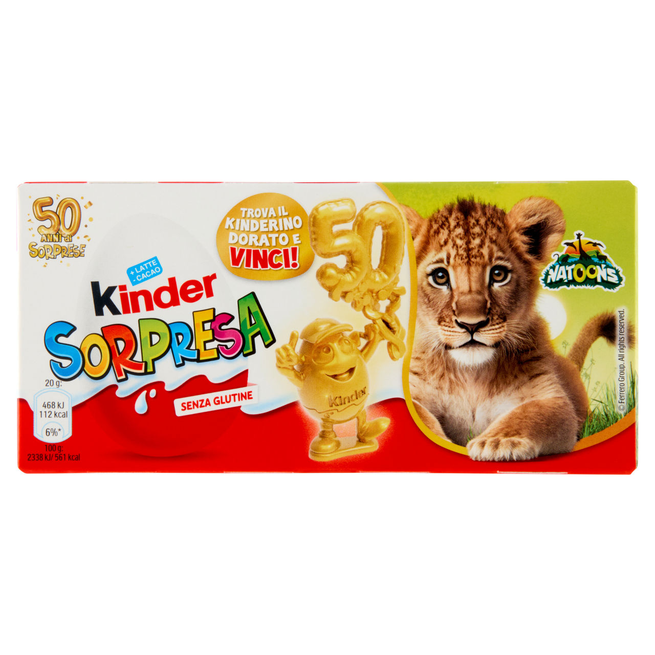 Ovetto kinder sorpresa natoons 3 pz x 20 gr - Immagine 01