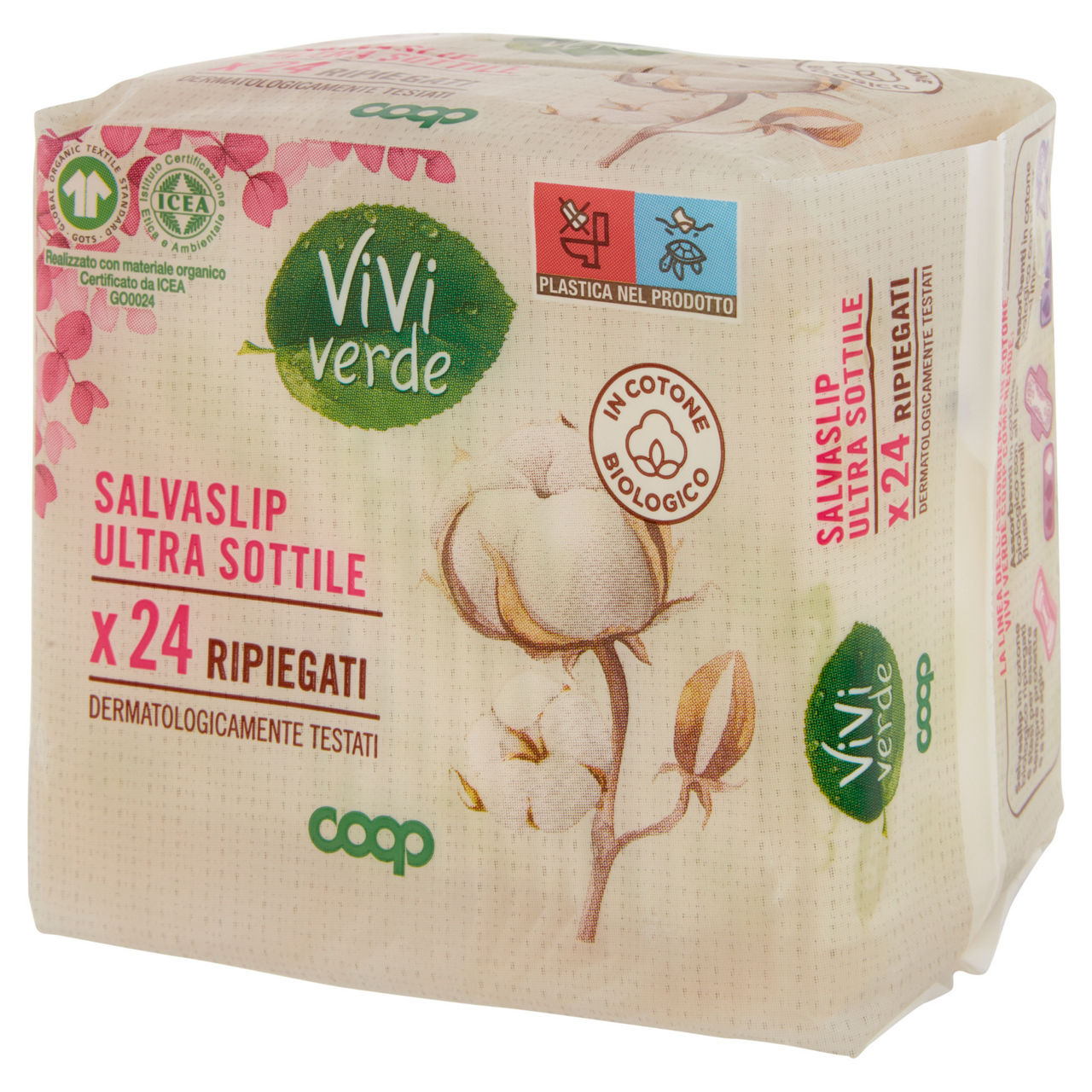 Salvaslip ultra sottili in cotone bio ripiegati 24 pz - Immagine 41