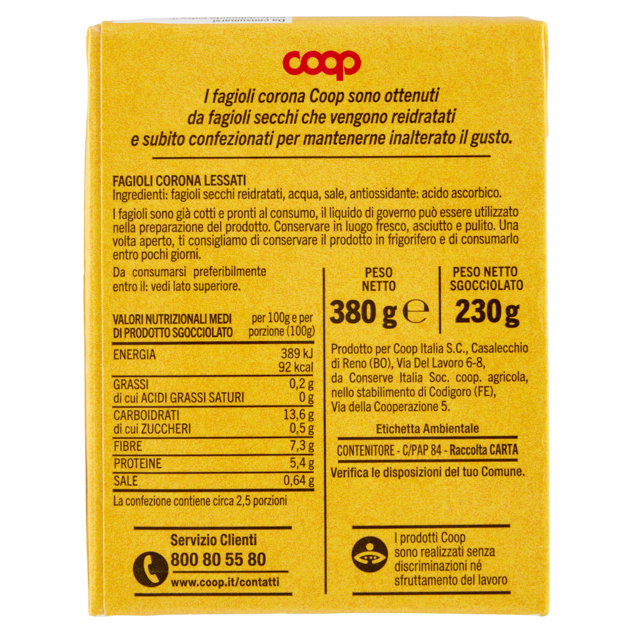 Fagioli corona coop brick g380 sgocc. g230 - Immagine 11