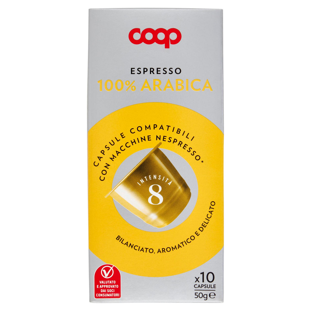 Caffè in capsule 100% Arabica compatibli con Nespresso 10 pz