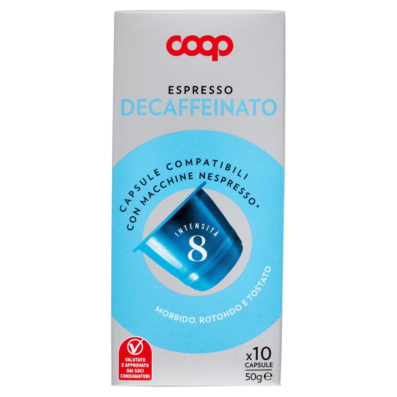 Caffè in capsule decaffeinato compatibli con Nespresso 10 pz 