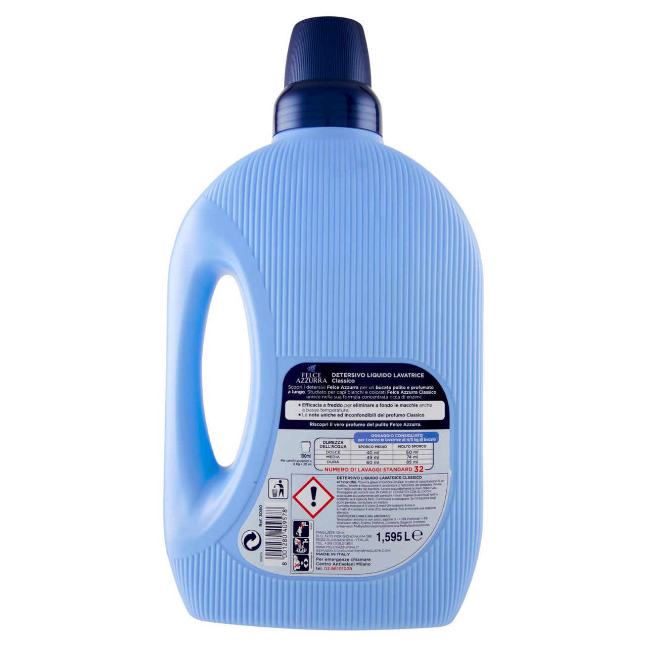 Detersivo lavatrice felce azzurra classico 32 lavaggi  1.595 l. - Immagine 21