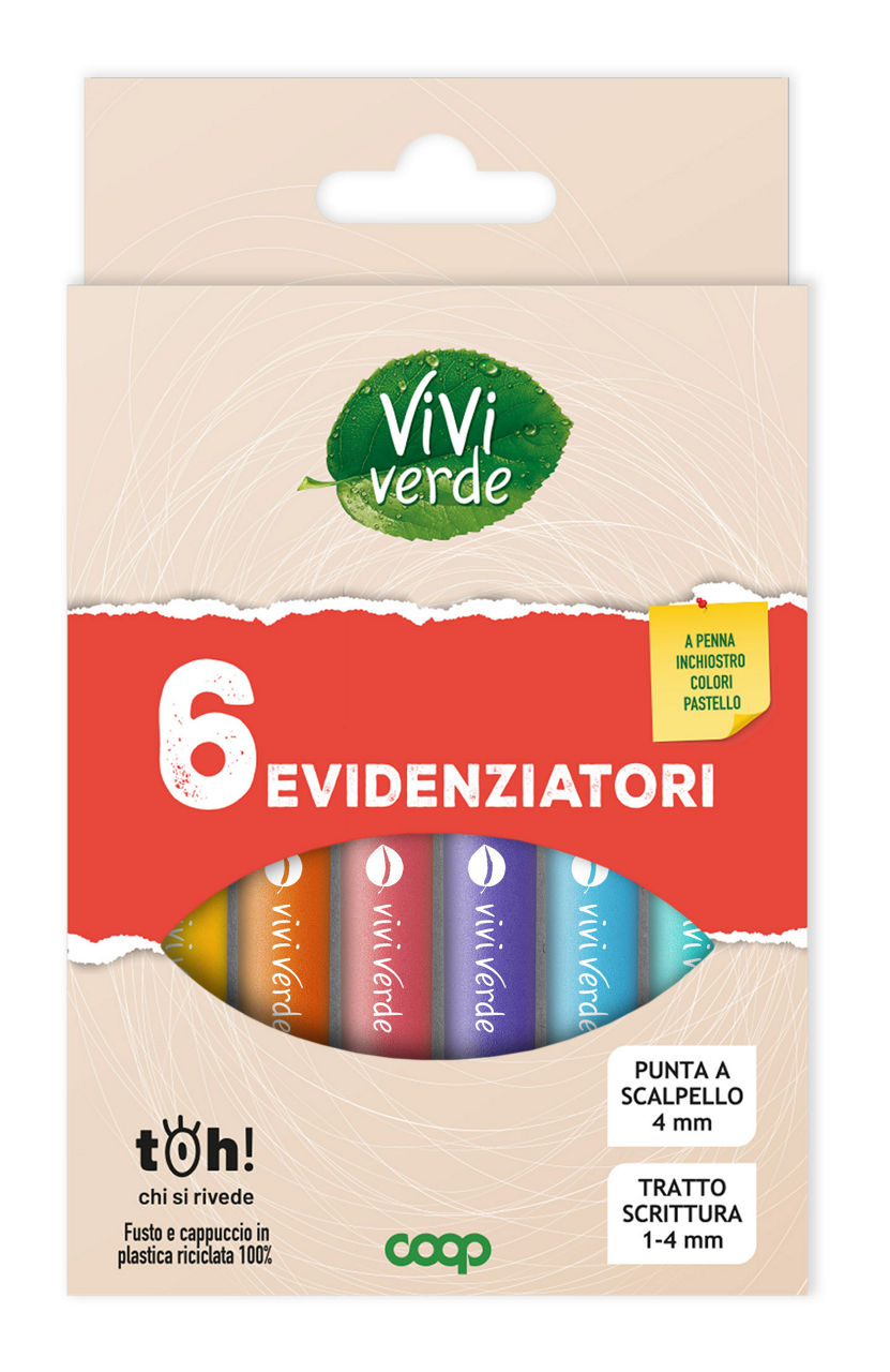 Evidenziatori pastello colori assortiti 6 pz - Immagine 11