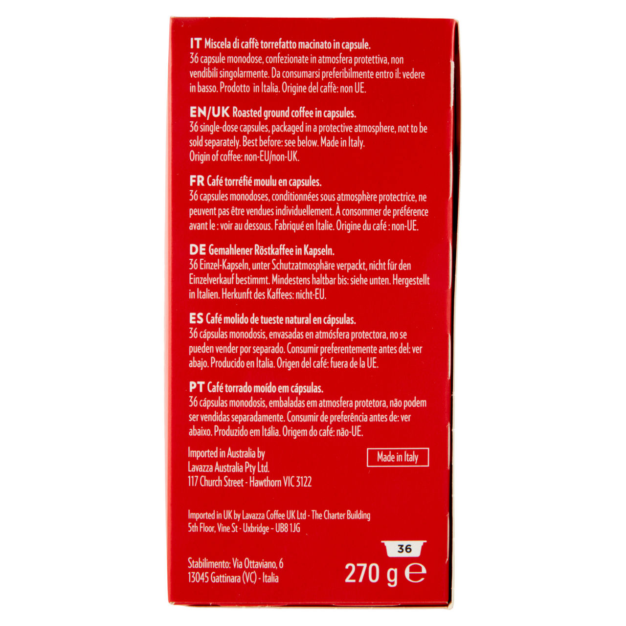 Caffè in capsule qualità rossa 36 pz - Immagine 21