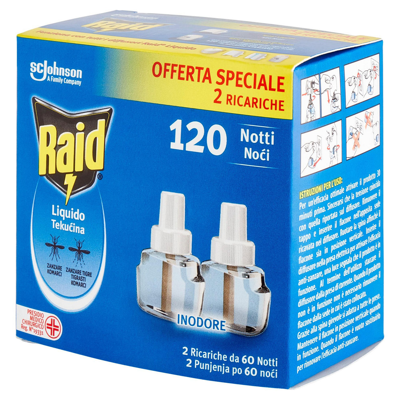 Insetticida elettrico raid ricarica liquida 120notti 2x ml 36 - Immagine 41