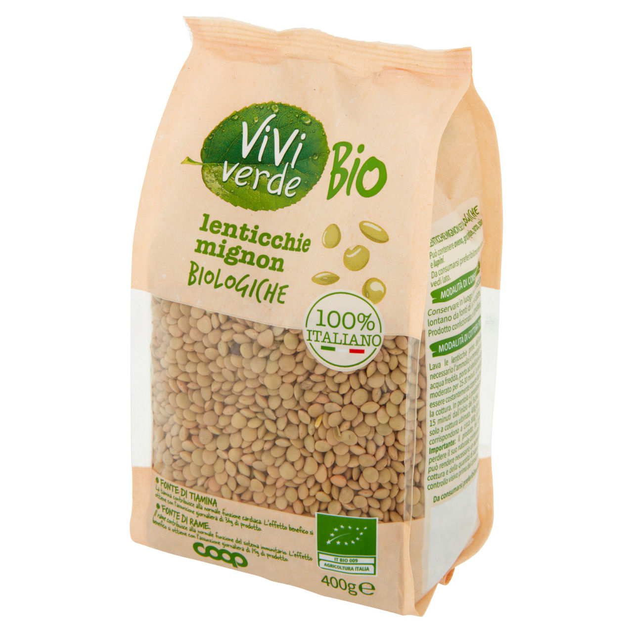 Lenticchie mignon bio 400 gr - Immagine 201