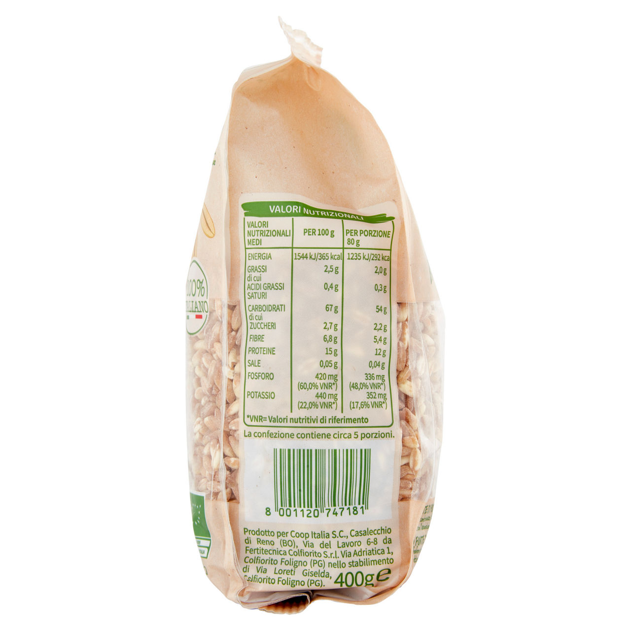 Farro perlato bio 400 gr - Immagine 81