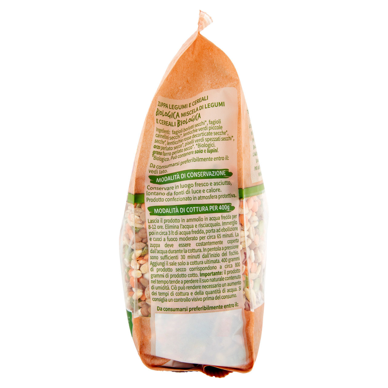 Zuppa legumi e cereali bio 400 gr - Immagine 131