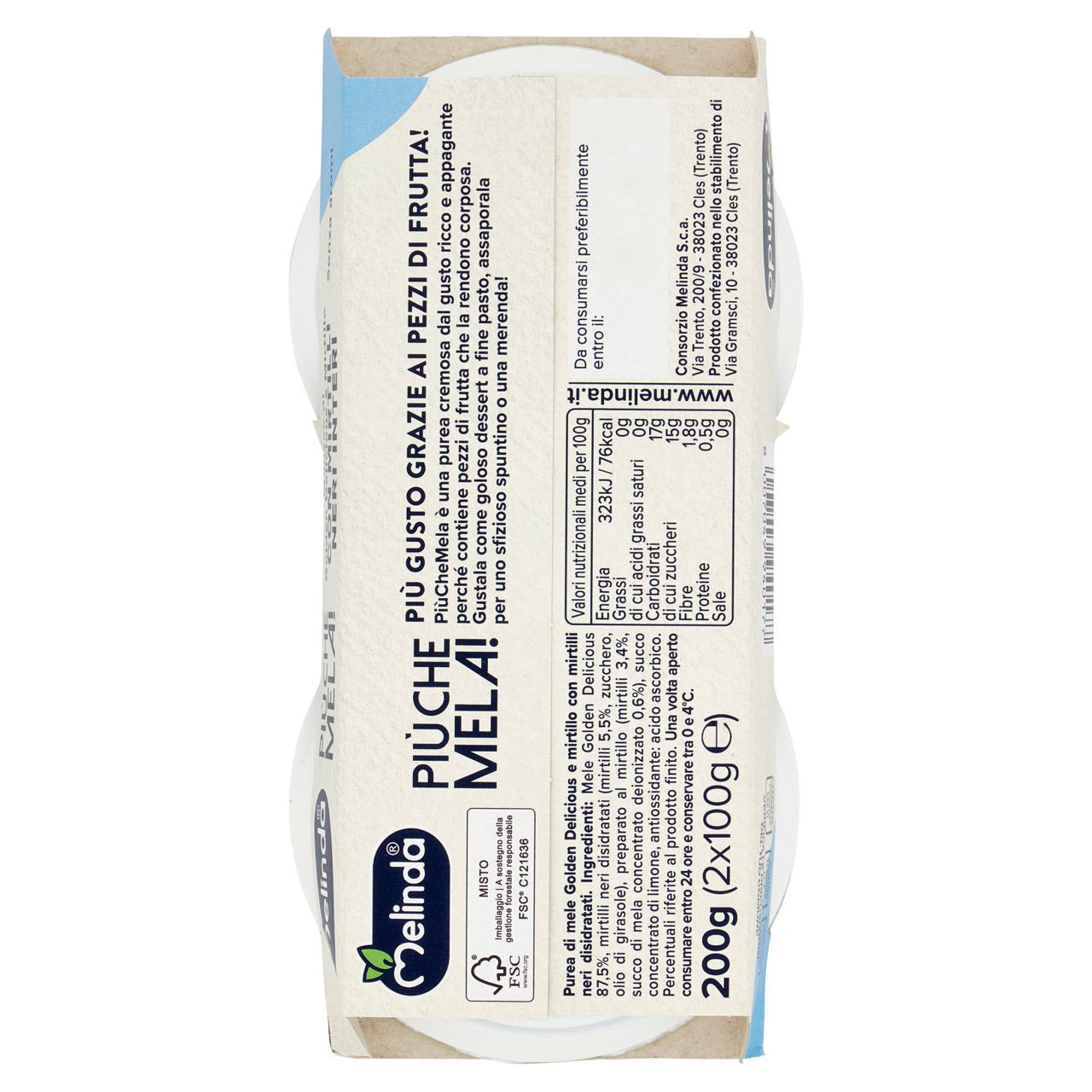 Mousse di mela e mirtillo 2 pz da 100 gr - Immagine 21