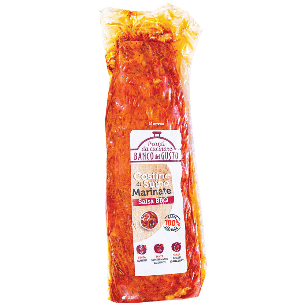 Costine di suino marinate in salsa barbecue