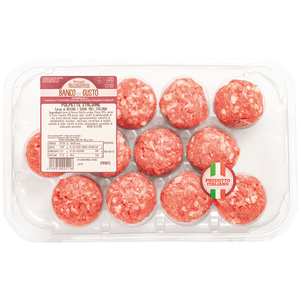 Polpette di bovino e suino