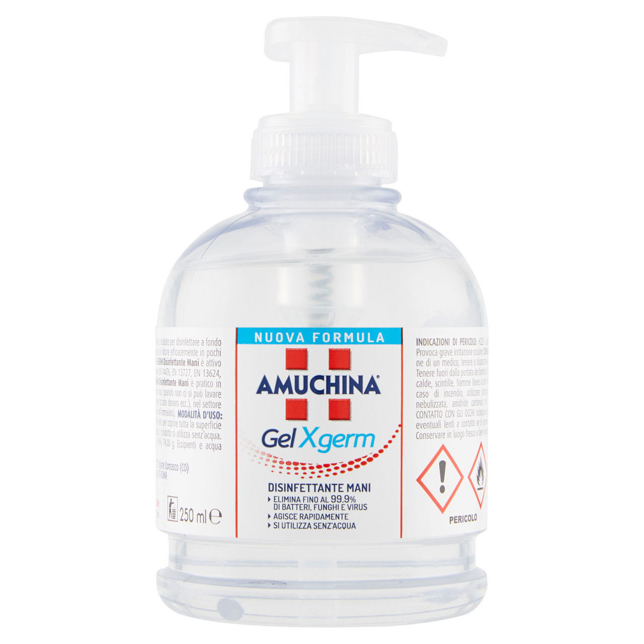 Disinfettante mani gel xgerm 250 ml - Immagine 01