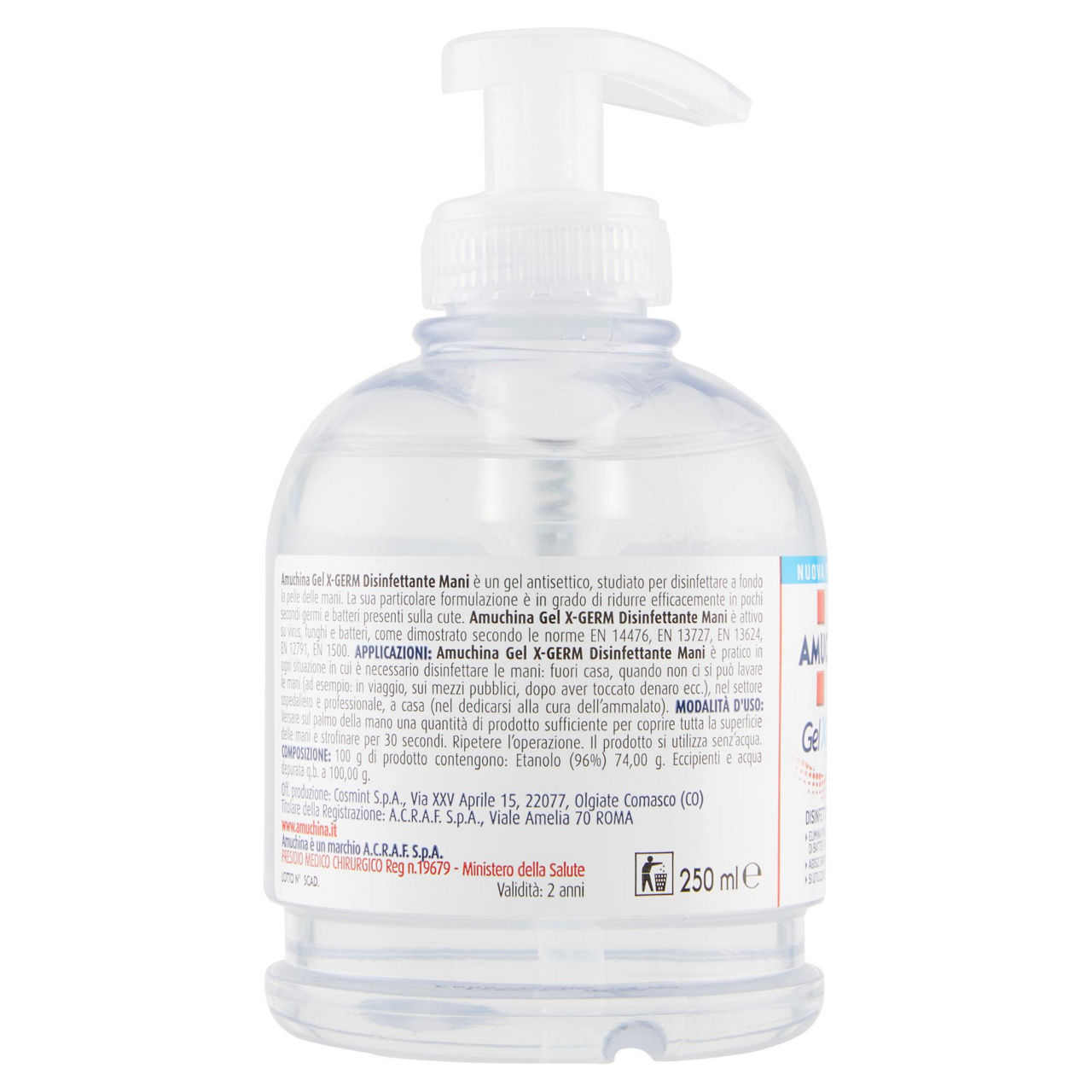 Disinfettante mani gel xgerm 250 ml - Immagine 41