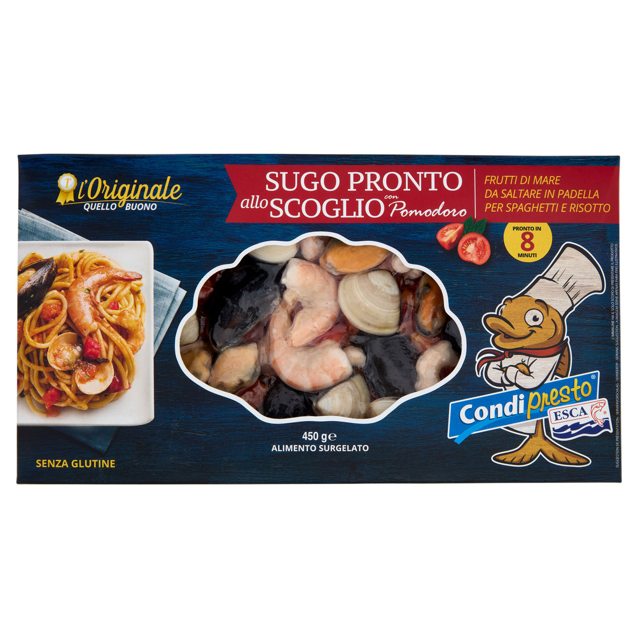 Sugo pronto allo scoglio con pomodoro surgelato 450 gr