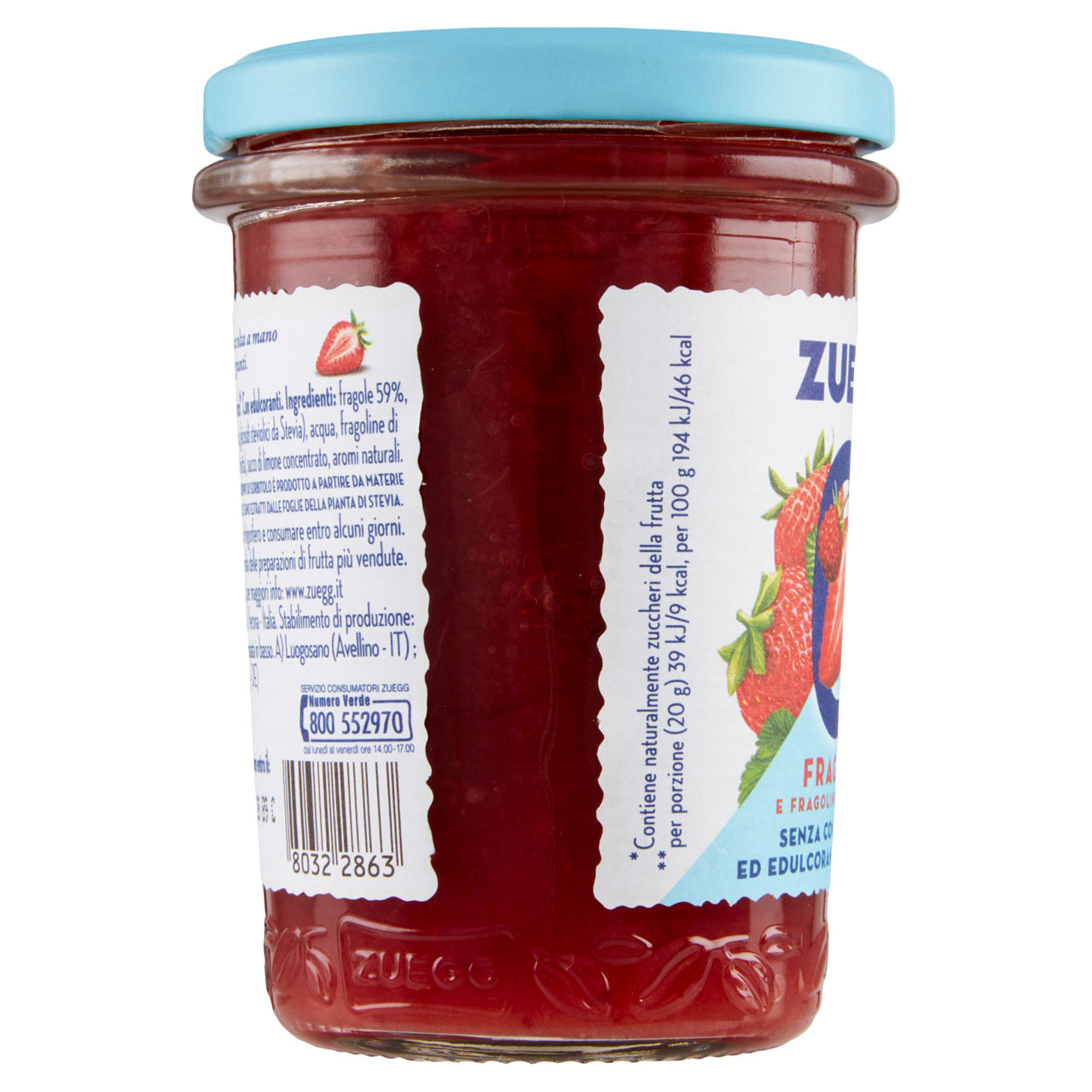 Confettura di fragola zero zuccheri aggiunti 220 gr - Immagine 31