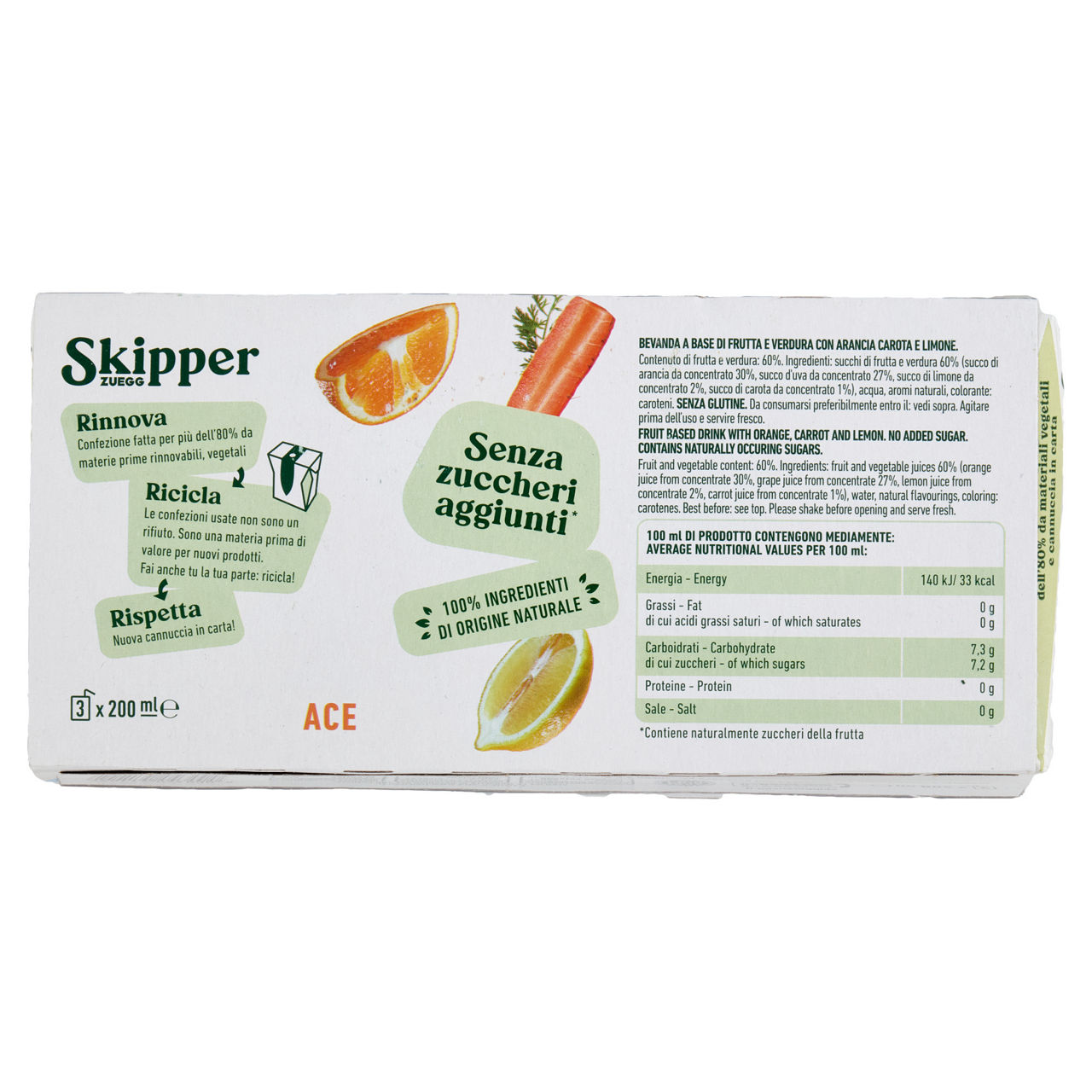 Bevanda ACE senza zuccheri 3 pz x 100 ml - Immagine 31