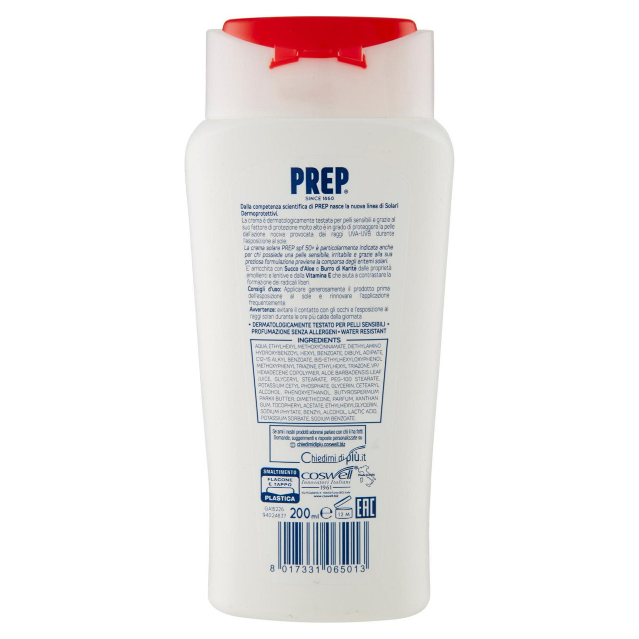 Crema solare 50+ pelli sensibili prep ml.200 - Immagine 11