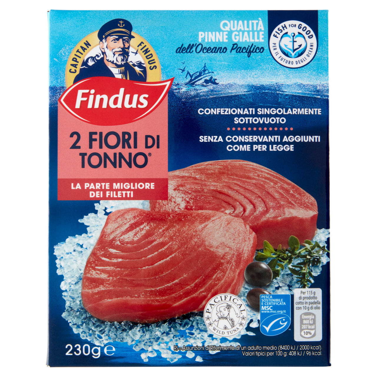 Fiori di tonno del Pacifico surgelati 230 gr - Immagine 01