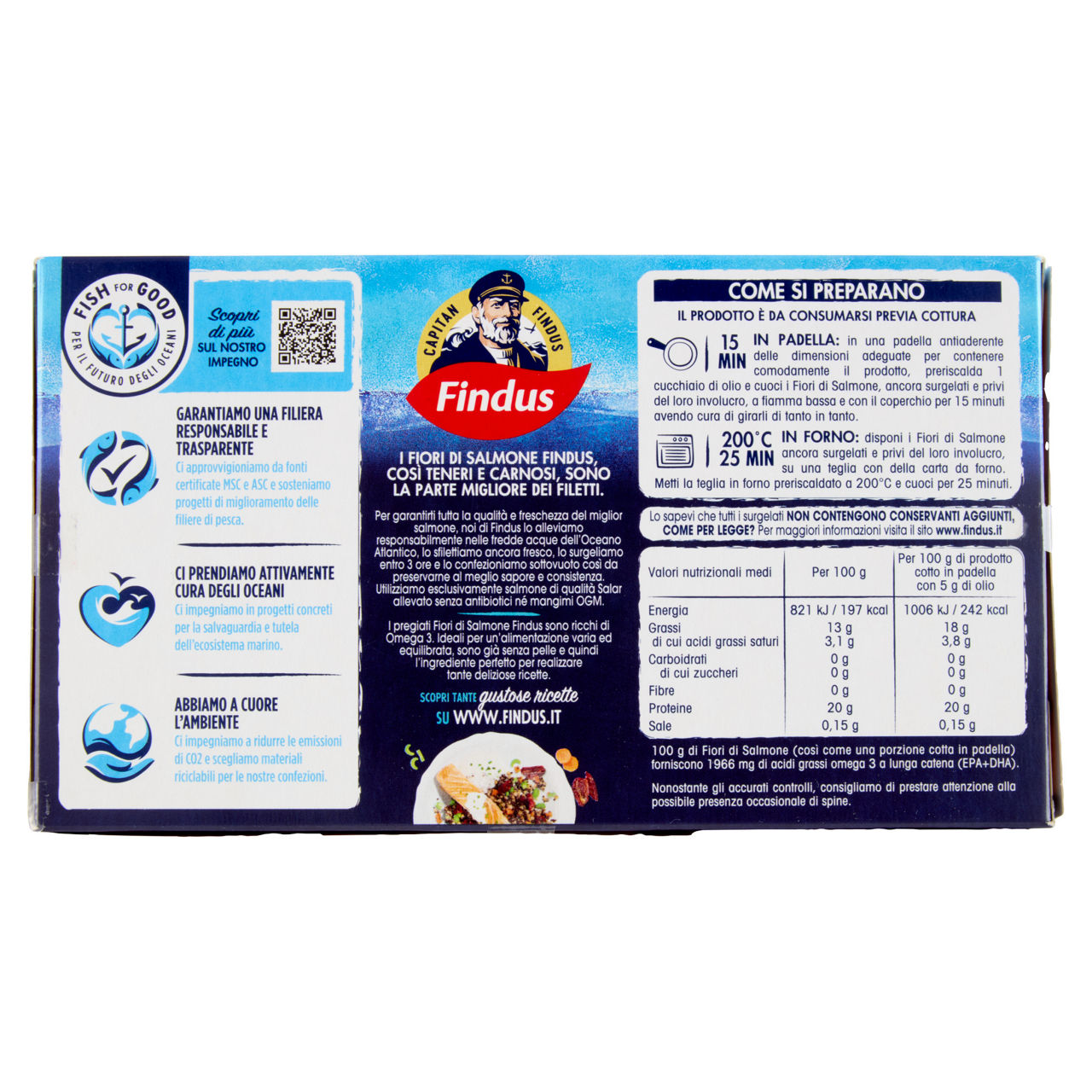 Fiori di salmone dell'Atlantico surgelati 200 gr - Immagine 51