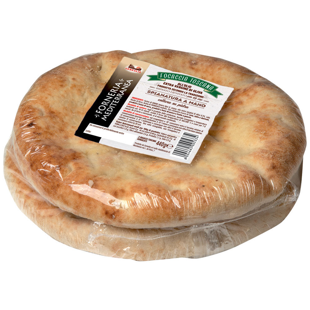Focaccia Toscana 2 pz 440 gr - Immagine 01