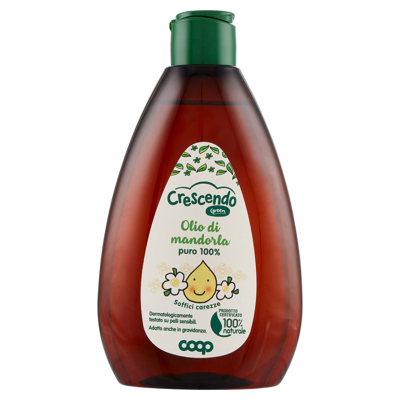 Olio di mandorla puro 100% coop crescendo natrue flacone ml.250 - Immagine 01