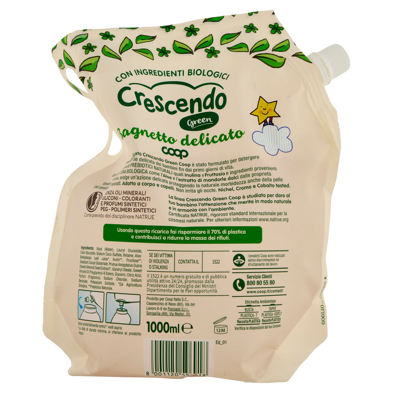 Ricarica bagnetto delicato coop crescendo natrue flacone l.1 - Immagine 41