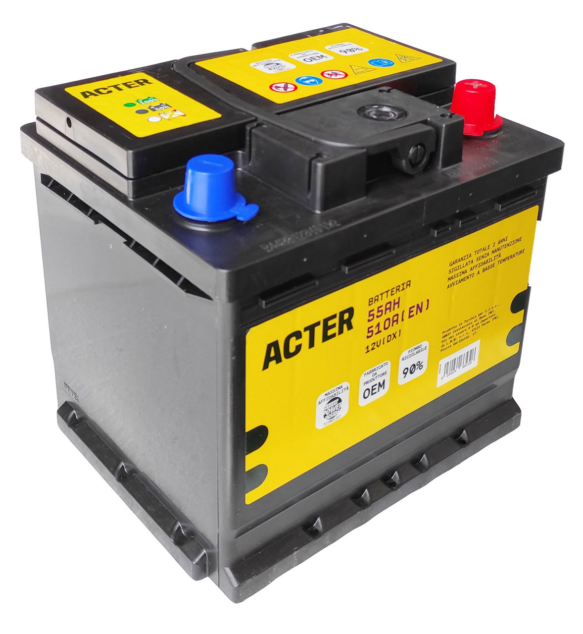 Batteria auto 55AH-510A (EN) 12V (DX)