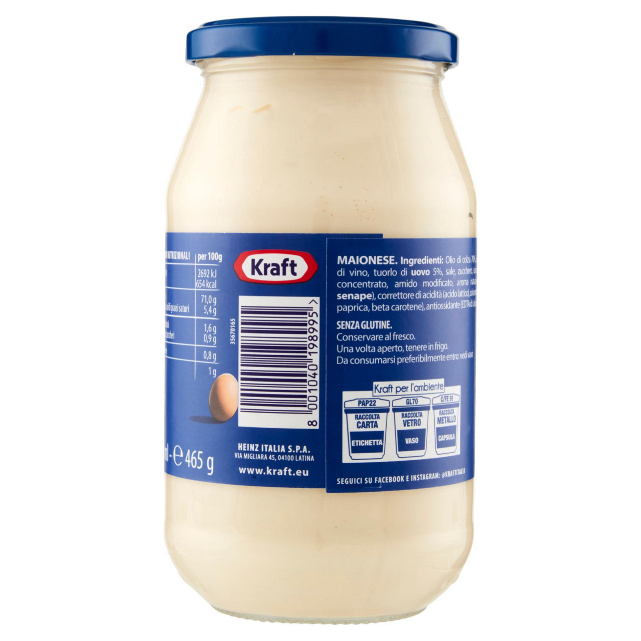 Mayonnaise kraft mayo regular gr 465 - Immagine 21