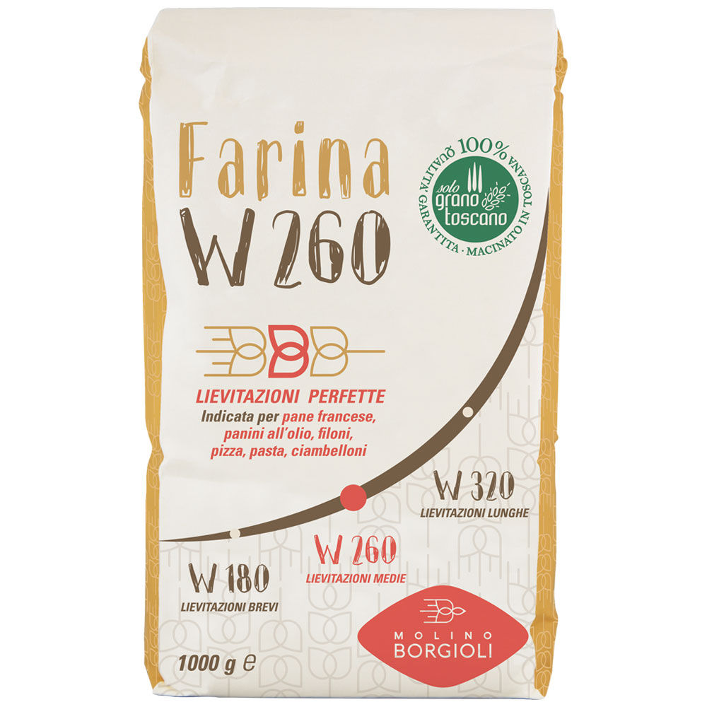 Farina borgioli di grano tenero toscano w 260kg.1