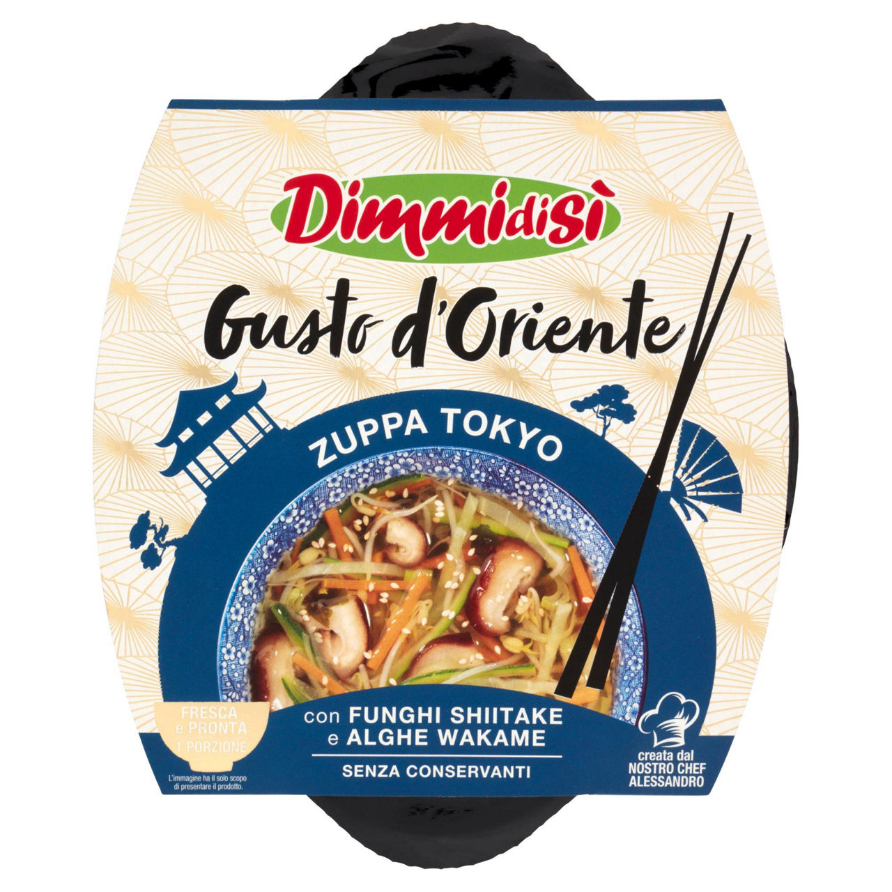 Zuppa Tokyo con funghi Shiitake e alghe Wakame 350 gr - Immagine 01
