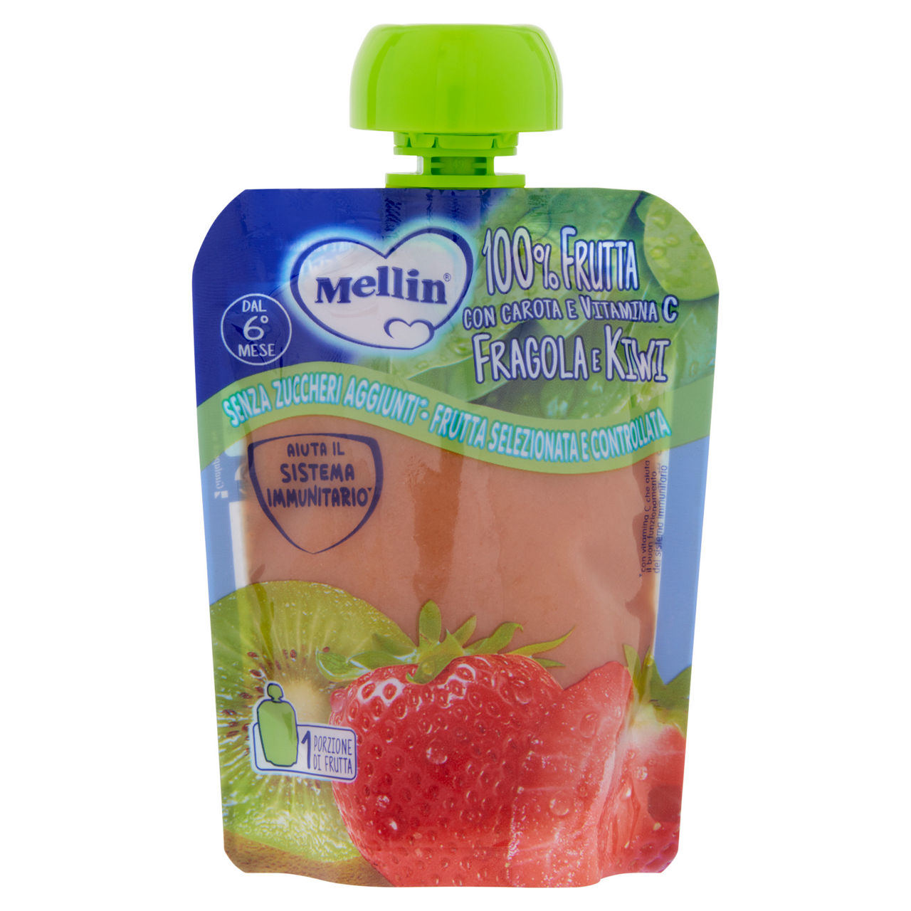 Purea di fragola e kiwi 90 gr - Immagine 01